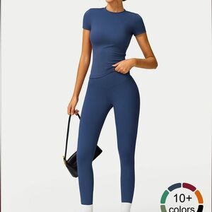 Women's Blue Workout Set 2pcs